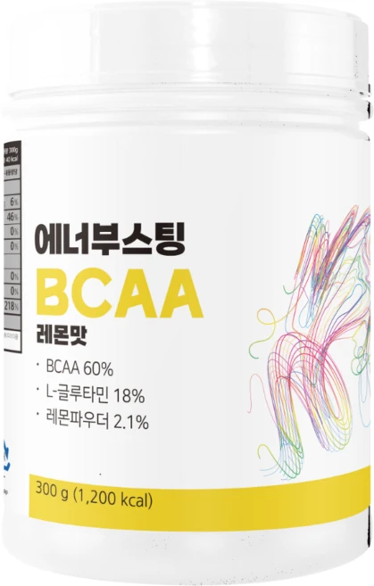 에너부스팅 BCAA 헬스 단백질보충제 레몬맛, 1개, 300g - 쿠팡