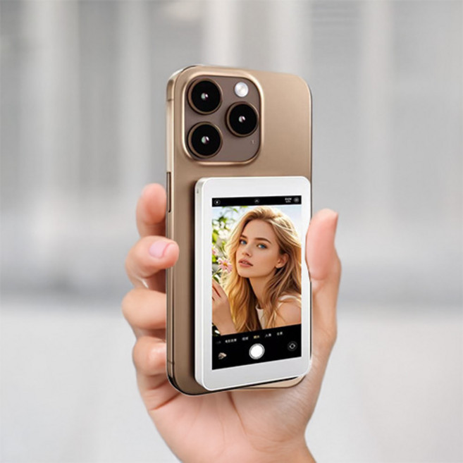 후면카메라 미러링 뷰파인더 핸드폰 셀카 모니터 맥세이프 브이로그 촬영, RK-X40L 블랙