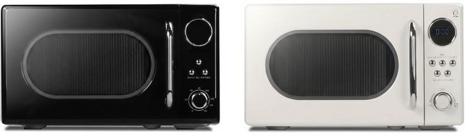 쿠잉전자 레트로 전자레인지 버튼 앤 다이얼식 20L, Mm-R20ECR(새상품)