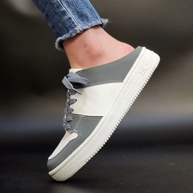 뮬 운동화 여성 남성 포스 스니커즈 운동화뮬 3컬러 캐주얼 커플 키높이 단화