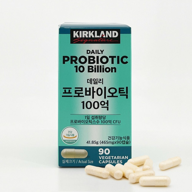 커클랜드 데일리 프로바이오틱 캡슐 유산균 락토바실러스 장건강 영양제, 90정, 1박스