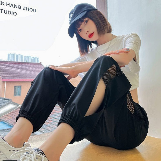 AOUGK 여성 패션 슬림핏 바지 추리닝 바지 캐주얼 팬츠 데일리 1+1