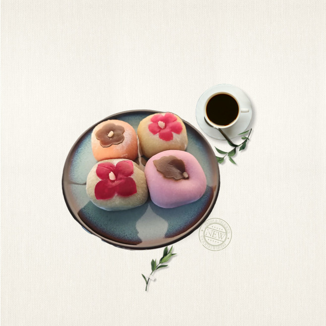 소량판매 온라인떡집 맛있는 화과자떡, 4개, 60g