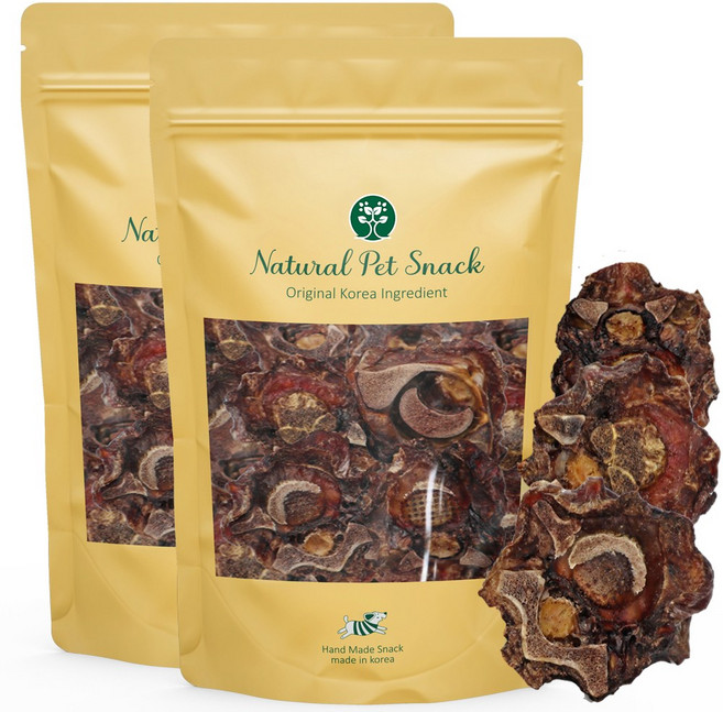 네츄럴펫스낵 강아지 수제 간식 송아지목뼈 50g 2개(주문 후 제작), 1개