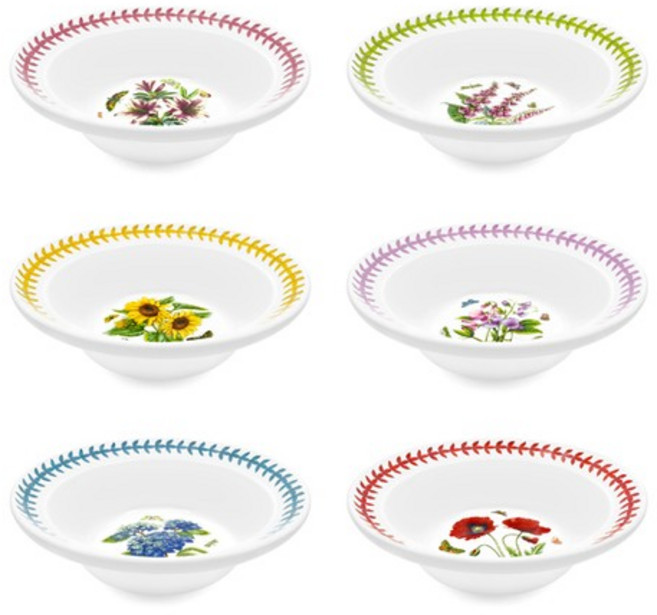 포트메리온 보타닉 가든 버드 오트밀 접시, 랜덤발송, 1개