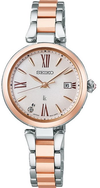 세이코 루키아 LUKIA SSQW082 Grow 글로우 솔라 전파 수정 레이디스 메탈 밴드 160644