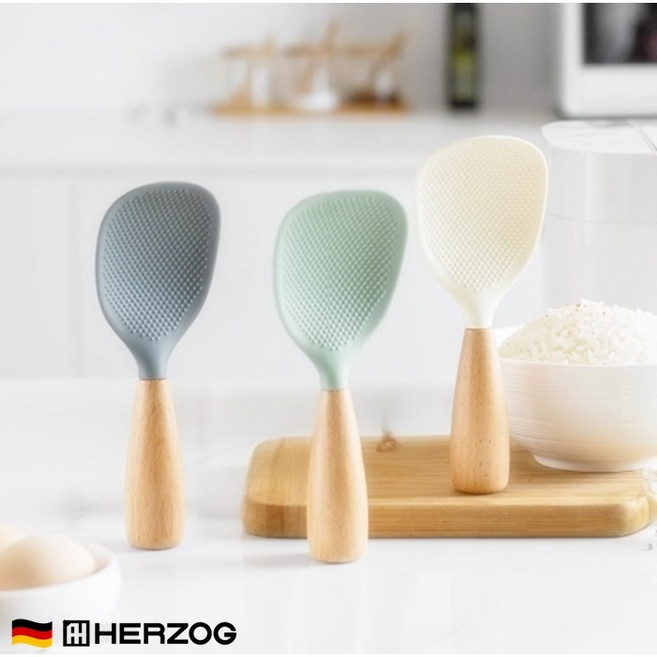 [독일 주방명가] [Herzog] 프리미엄 라인 실리콘 주걱, 리얼 화이트, 1개
