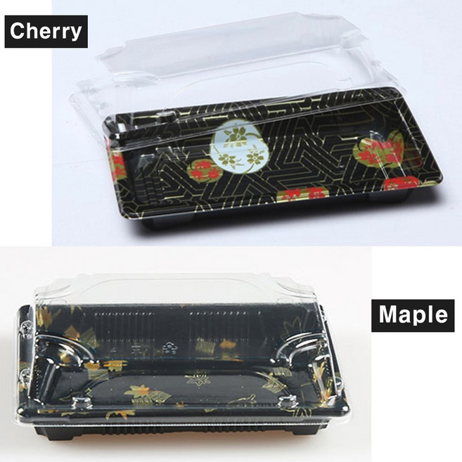 [성우플러스] 초밥용기 XJT-03(Cherry/Maple) 400세트, 2_XJT-03(Maple)_400세트