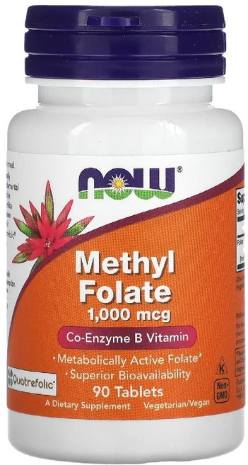 Now Foods Methyl Folate 나우푸드 메틸 엽산 1000mcg 90타블렛, 기본, 1개, 90정 - 쿠팡