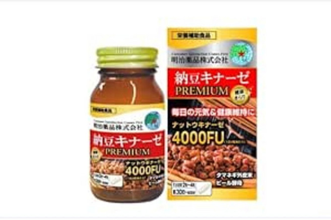 [일본정품] 메이지 약품 건강 키라리 낫토 키나아제 프리미엄 120 정 x 3세트, 3개, 60정