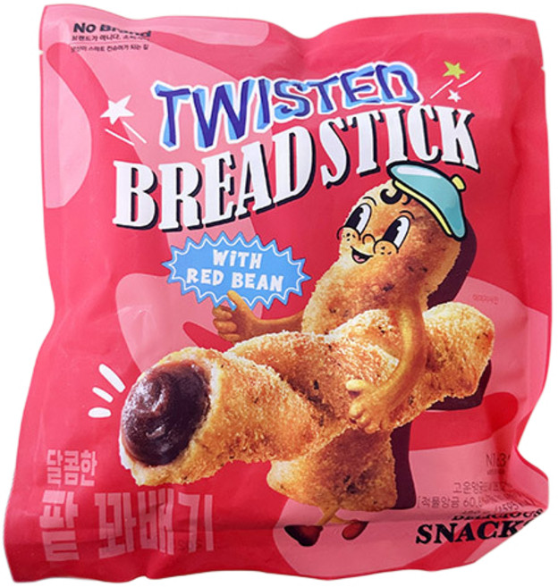 달콤한 팥 꽈배기, 단품, 480g, 1개