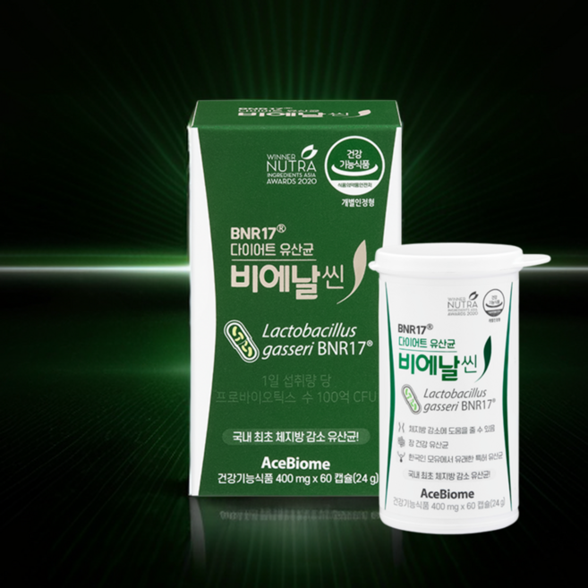 다이어트 유산균 비에날씬 1박스, 60정