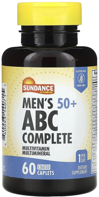 Sundance Vitamins 남성용 50세 이상 BC 컴플리트 종합비타민 종합미네랄 코팅 정제 60정, SundanceVitamins남성용50세이상BC컴플리트, 1개 - 쿠팡