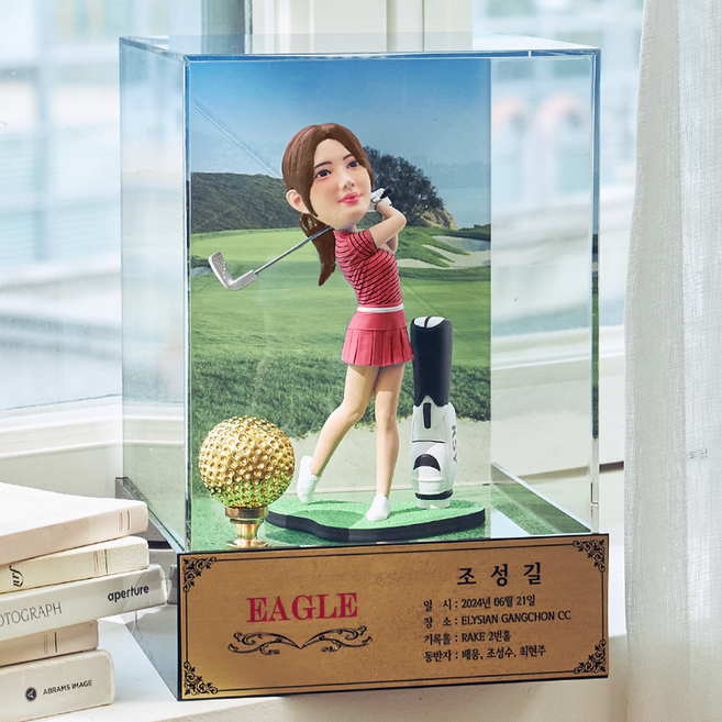 지코피규어 여자 골프 피니쉬 피규어 홀인원패 이글패 싱글패, 패키지11, 1개