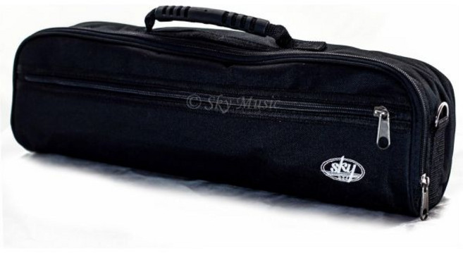 스카이 브랜드 뉴 C 플루트 하드 케이스 커버 w 측면 포켓핸들스트랩 버건디 컬러, BLACK, 1개
