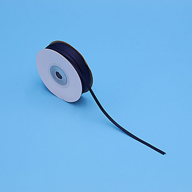 세모쇼핑백 고급 얇은 공단리본 꽃집 선물 포장리본 포장끈, 1개, 3mm X 45M, 네이비