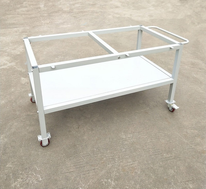 이동식 택배 작업대 조립 책상 바퀴형 철제 테이블 서랍형 공구 수리용 작업다이, 1개