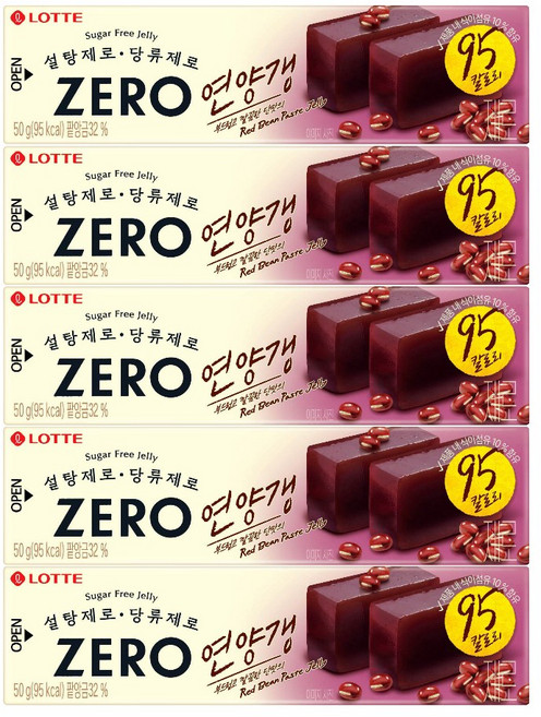 롯데제로 연양갱, 50g, 5개