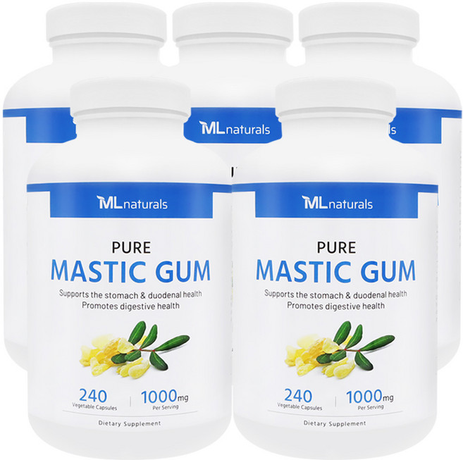 마이라이프 내추럴스 매스틱검 1000mg, 240정, 5개
