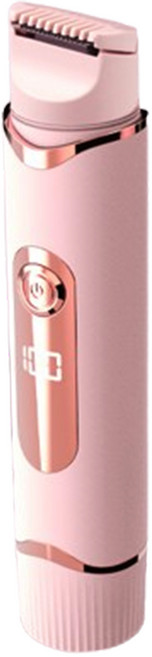 2in1 멀티제모기 눈썹정리기전동 휴대용 얼굴 입술 귀밑머리 트리머, Pink