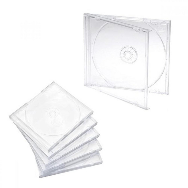 케이스 음반 쥬얼 CD 시스루 클리어 커버 통 SG-3DP19-814, 단품, 단품