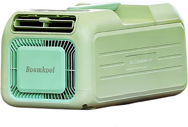 Coolus 초강력 캠핑 에어컨 휴대용 캠핑용 이동식 캠핑콘 캠핑카 무시동 차박 차량용, 연두색