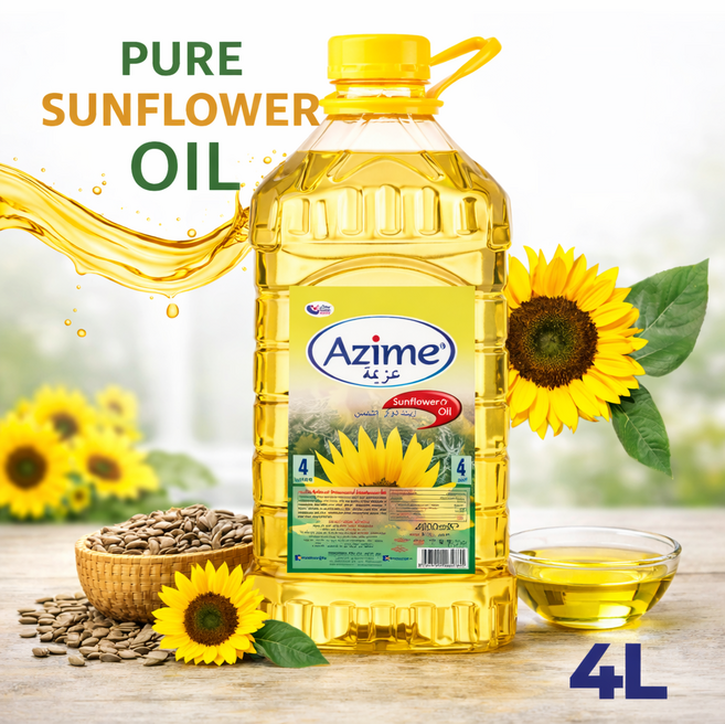 Turkish Azime Premium Sunflower Oil 터키 아지메 프리미엄 해바라기유, 1개, 4L