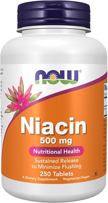 나우푸드 니아신 500mg 타블렛 비건, 250정, 1개