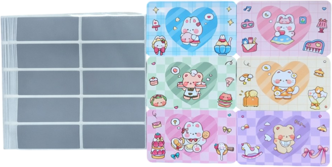 천끝 스크래치 카드 쿠폰 직접긁는 복권놀이 120매, 6종세트, 1개