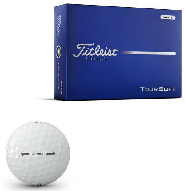 Titleist Tour Soft 高爾夫球, 1個, 12入, 白色
