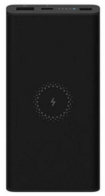 小米行動電源無線版10000mAh Type-C USB雙向輸出 無線充電 18W快充, 黑色, 黑色