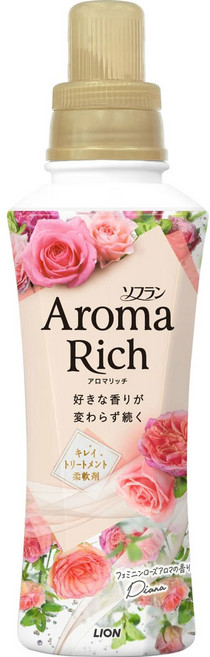 소프란 아로마리치 섬유유연제 다이애나 본체 480ml, 1개