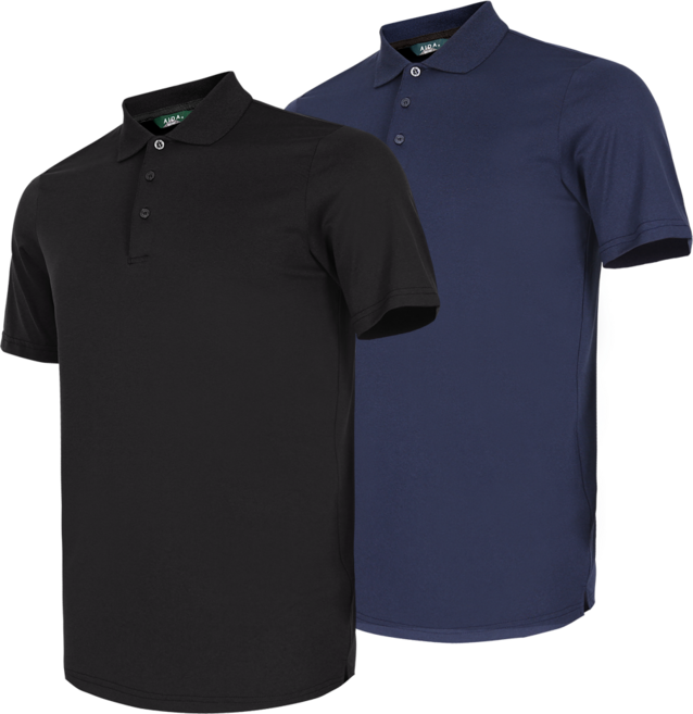 늑대와여우 [1+1] 원플러스원 여름 남자 반팔카라티 냉감 쿨티셔츠 빅사이즈