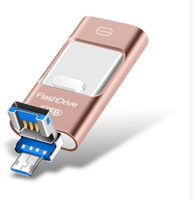 FlashDrive USB 隨身碟, 1個, 2TB【玫瑰粉】