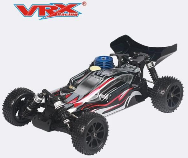 정시출고 VRX 레이싱 RH1007 스피릿 N2 1/10 니트로 버기 RC카 4WD FC.18 풀 스타트 엔진 단, 01 Black, 1개