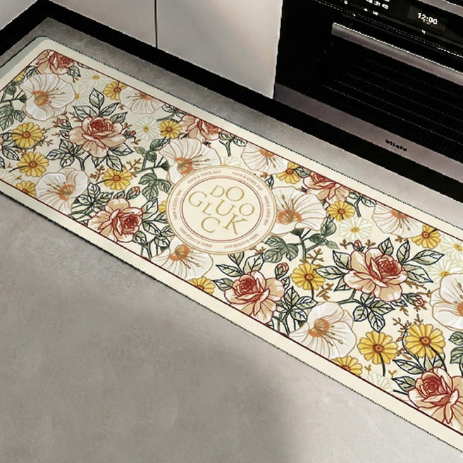 디아픽 규조토 발매트 주방 욕실 매트, 1개, 로즈