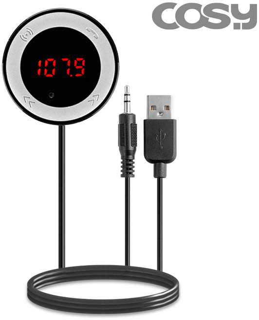 차량용 고음질 무선 카팩 FM방식 핸즈프리 라디오 주파수연결 C타입 제공 AT3055FM