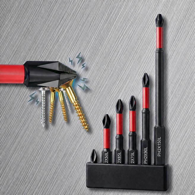 리프하임 미끄럼방지 강력자석 드라이버비트 6p, 1개