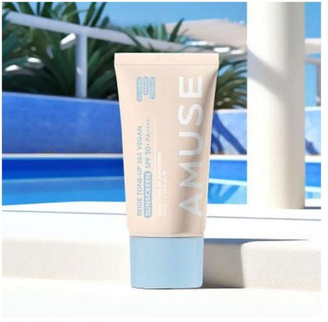 어뮤즈 베이지 톤업 365 비건 선크림 40ml - 썬크림 자외선차단 무기자차 x