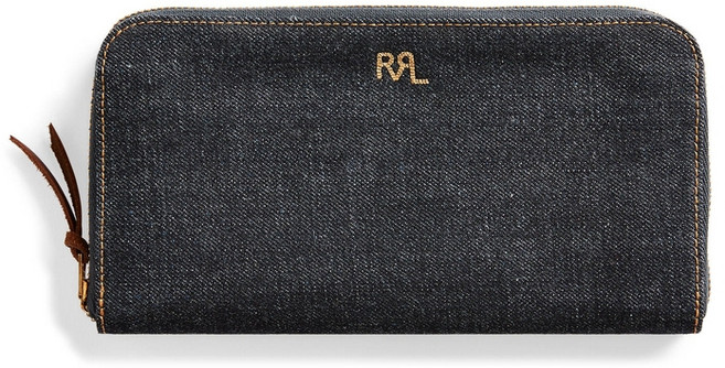 RRL 더블 알 엘 인디고 데님 여행 지갑