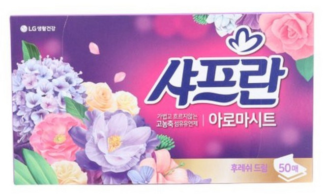 샤프란 아로마시트후레쉬드림향 50매 시트형 섬유유연제 50매 x 6개, 3세트