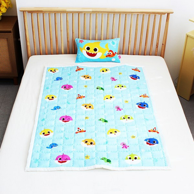 핑크퐁 아기상어 부드러운 모달코튼 아동패드-100x140cm, 혼합