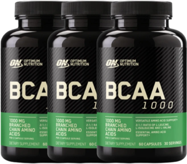 [Optimum Nutrition] 메가 사이즈 BCAA 1000 캡스 60 캡슐 3 SET, 3개, 60정 - 쿠팡