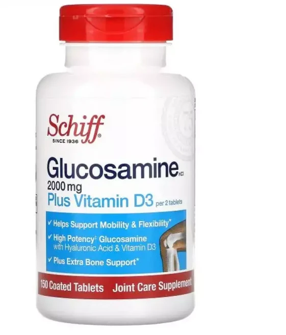 쉬프 글루코사민 Glucosamine HCl Plus 비타민 Vitamin D3 1000mg 150 정, 1개, 150정