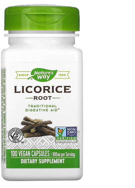 (2개) 네이처스웨이 리코라이스 루트 900mg 100캡슐, 100정