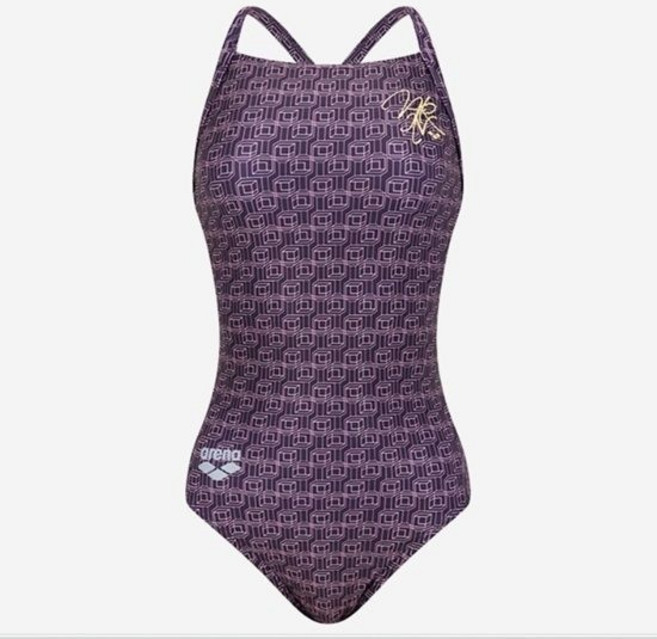 [백화점상품] 아레나 큐브 선수 원피스 드롭백 선수용스타일 탄탄이수영복