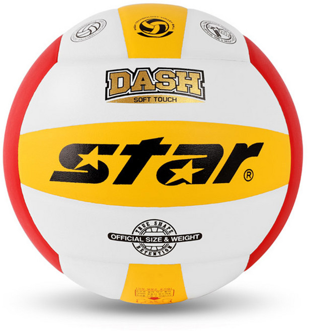 스타배구공 대시 칼라 5호 (초 중 고 수업용 / 대한배구협회(KVA)공인구), 1개