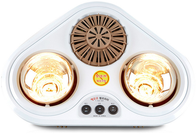 [AC-Mall] 실내 벽걸이 히터/1초 순간 욕실 난방/대한민국 브랜드 대동/복사열 쾌적난방/방수패킹 램프 개별스위치