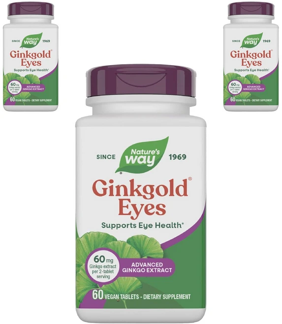 네이쳐스웨이 징크골드 아이즈 비건 타블렛, 60정, 3개 - 쿠팡