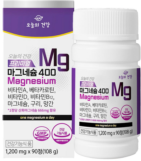 OneuluiGeongang 프리미엄 마그네슘 400 108g, 90정, 2개